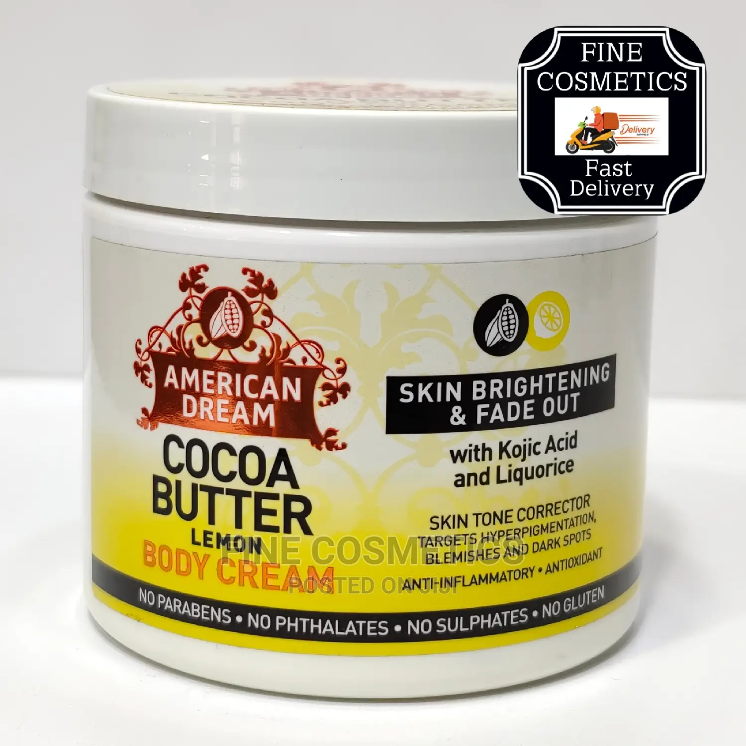 American Dream Cocoa Butter and Lemon Fade Out Kojic Cream
