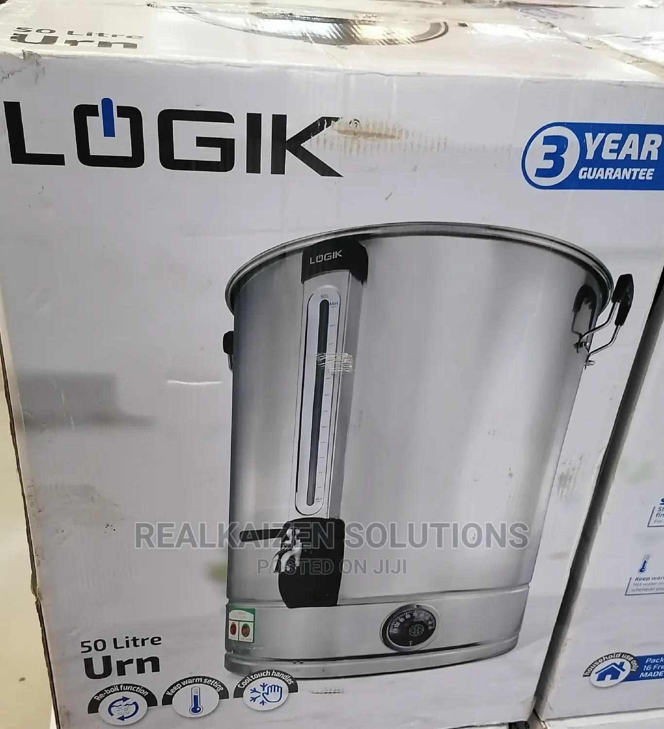 LOGIK 50l Stainless Steel Urn 2500W