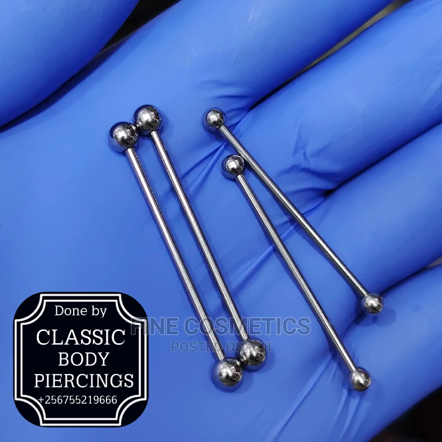 1pc 14guage Stainless Steel Industrial Barbell Body Jewelry