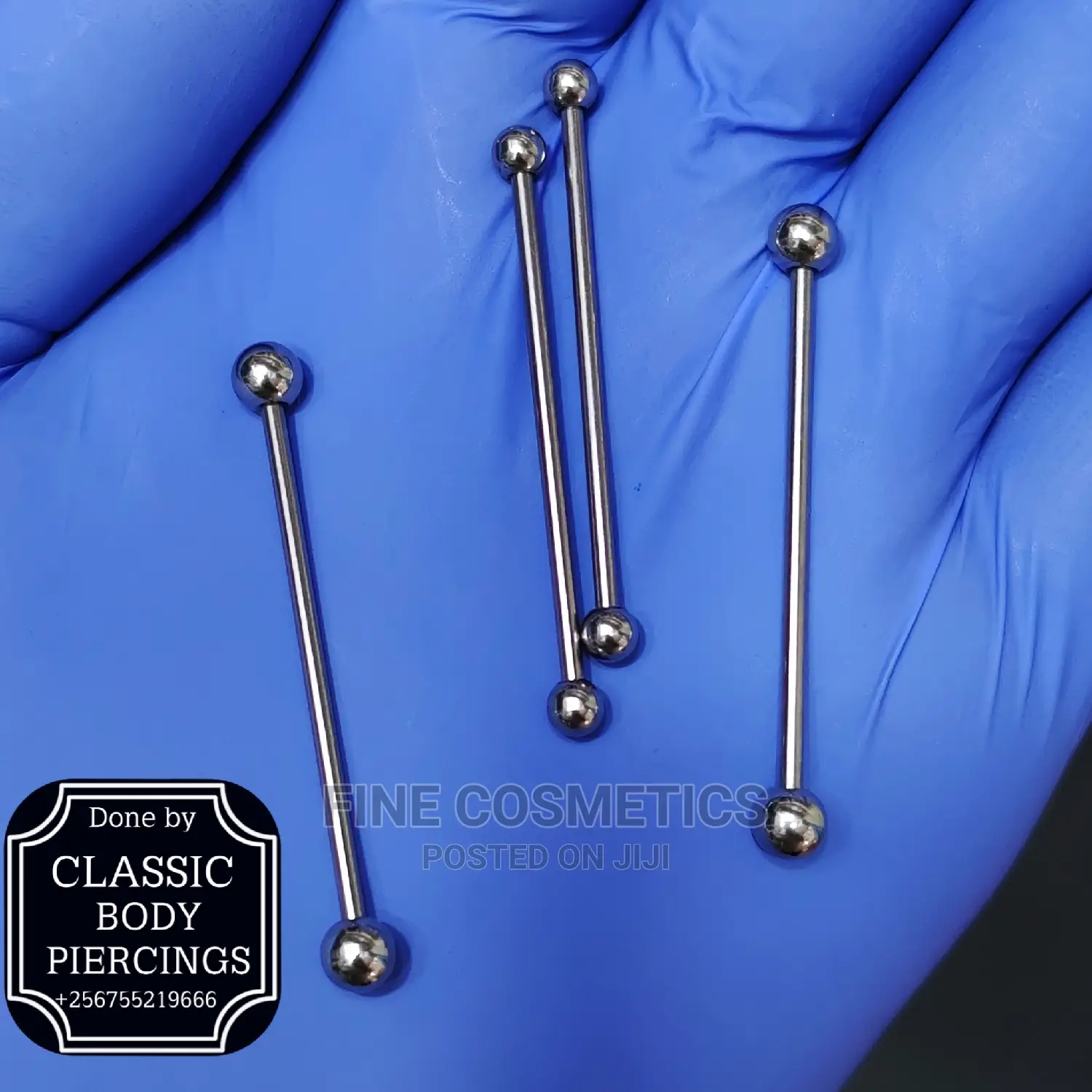 1pc 14guage Stainless Steel Industrial Barbell Body Jewelry