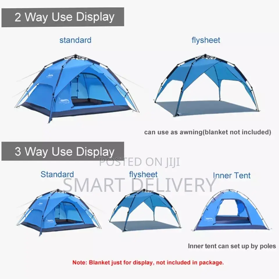 2 to 8 Self Setting Camping Tents