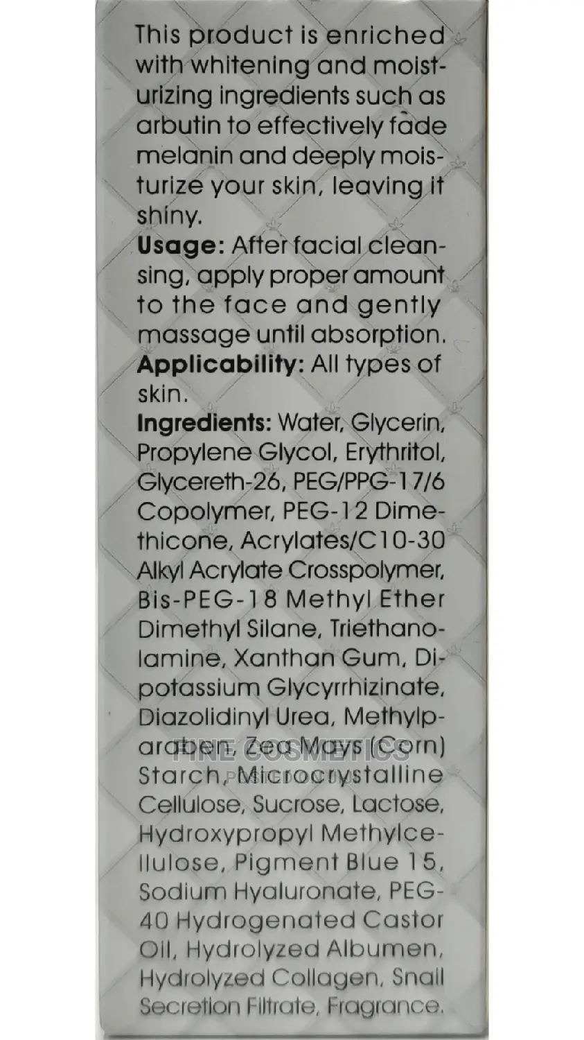 Snail White PLUS Collagen Facial Products.
