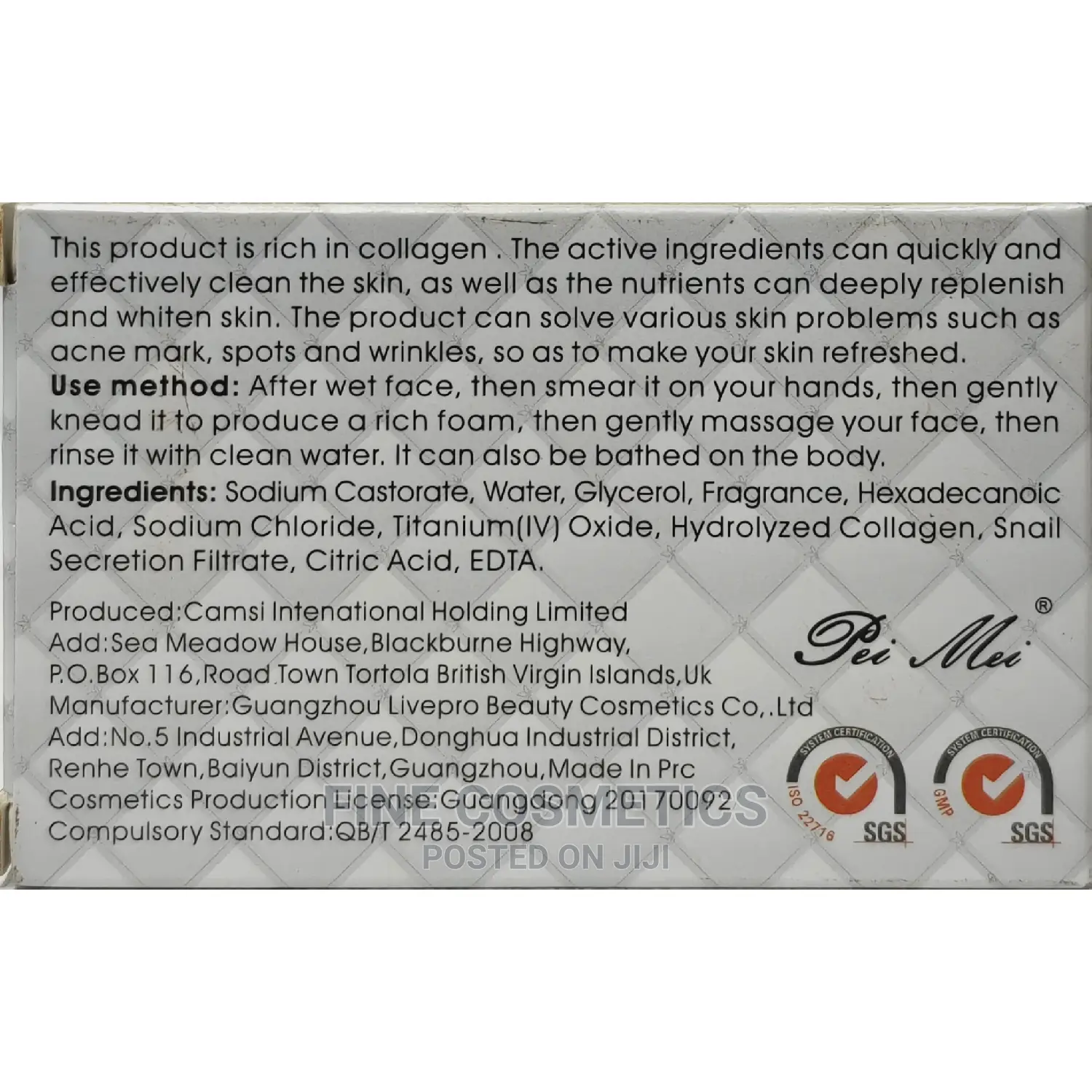 Snail White PLUS Collagen Facial Products.