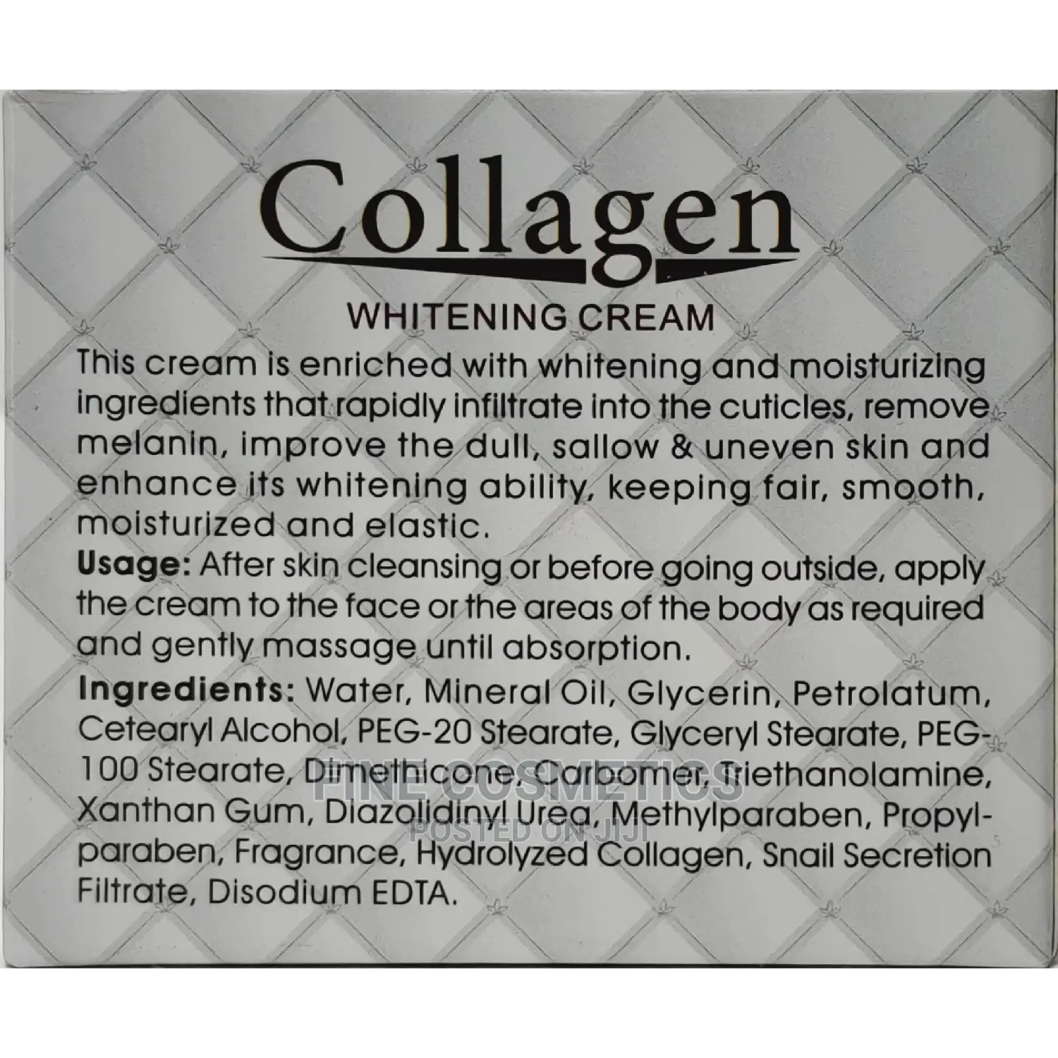 Snail White PLUS Collagen Facial Products.