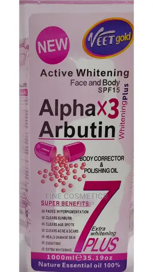 VEET GOLD Active Whitening ALPHA ARBUTIN Body Oil 1000ml