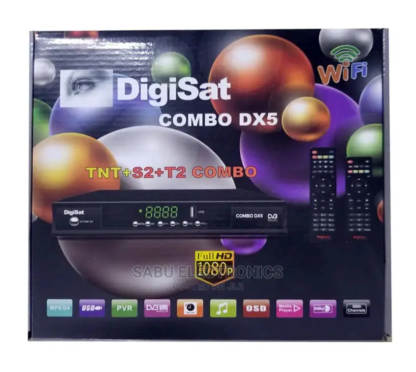Satellite Combo DX5 Receiver-Tnt+S2+T2