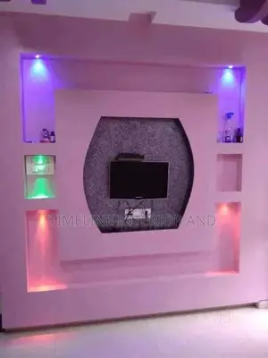 Gypsum Tv Unit Wall Designing 601