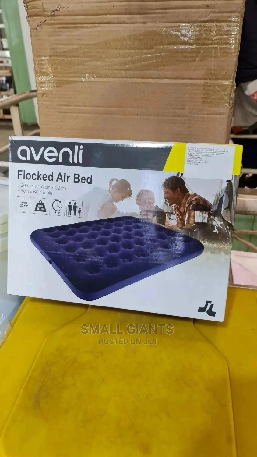 6*6 Avenli Flocked Air Bed/Matress