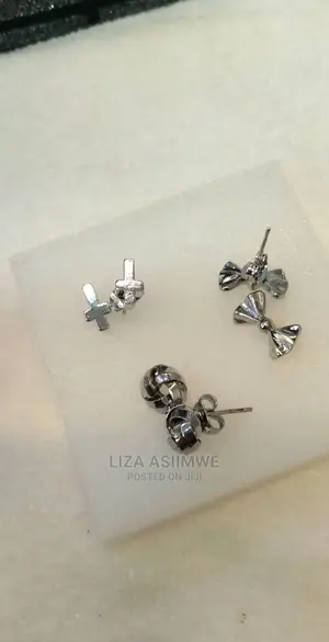 Silver Simple Earpins Available for the Ladies