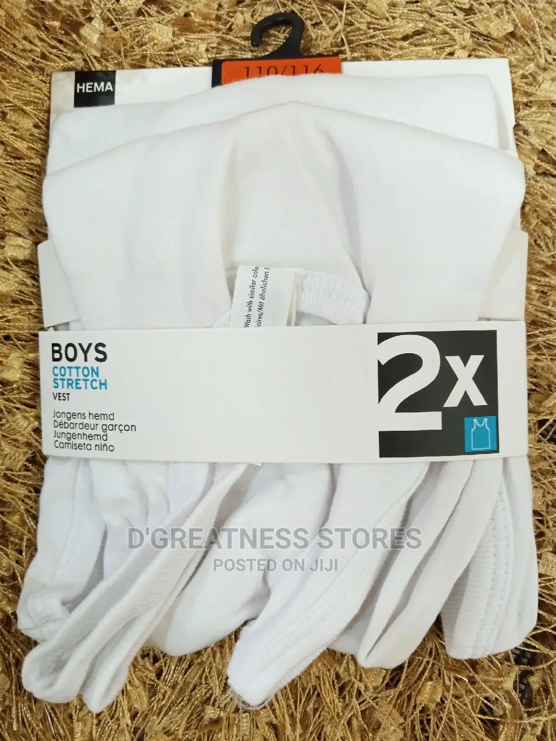 3pcs Cotton Vest