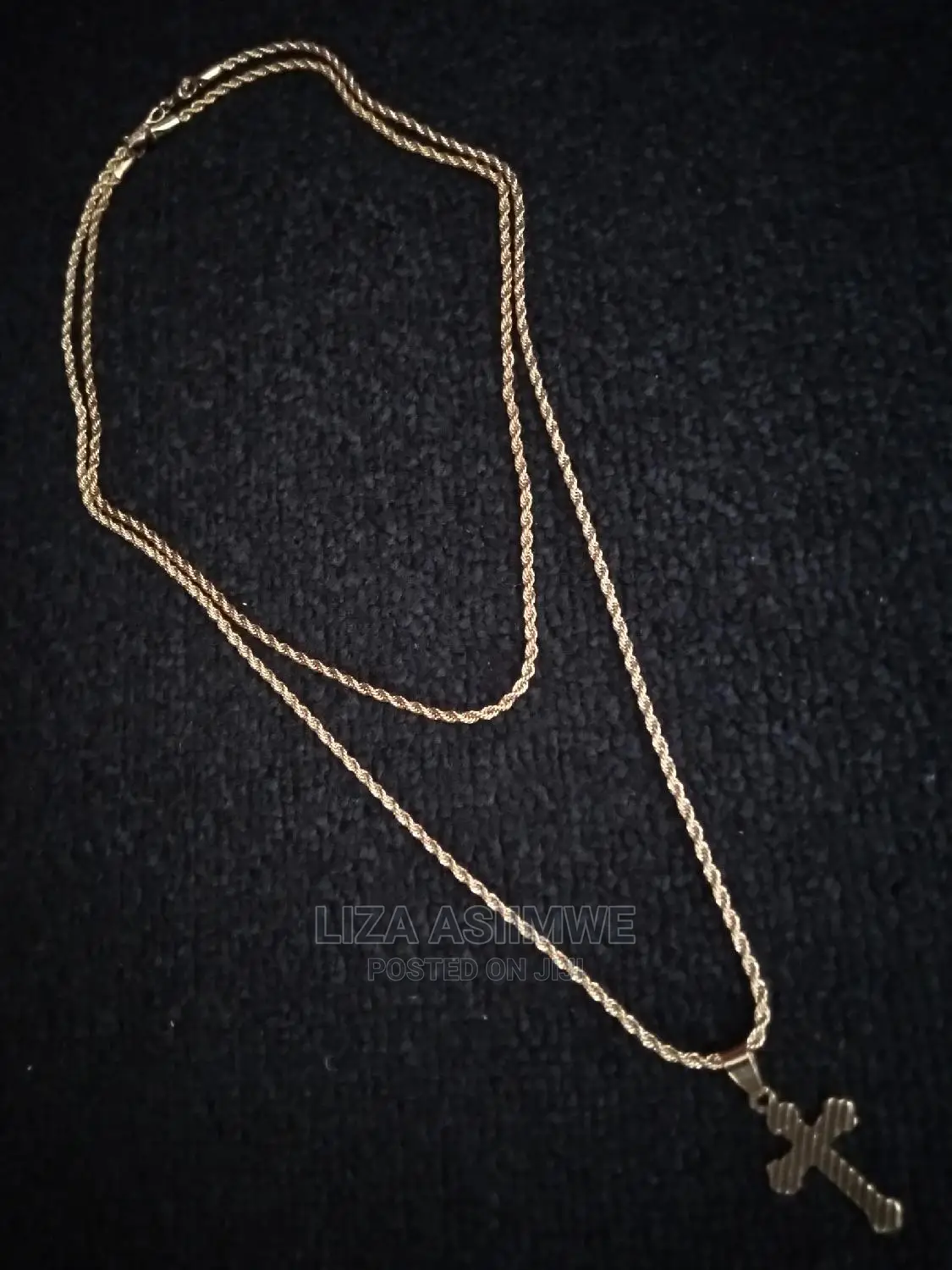 Double Rope Necklaces Available With a Cross Pendant