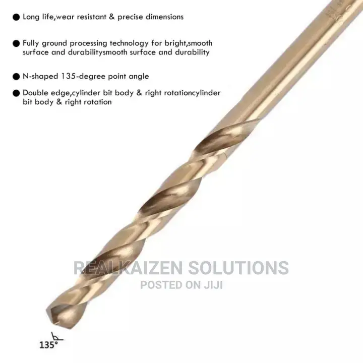 PRO TOOLS 13pc Cobalt Steel HHS Titanium Twist Drill Bit Set