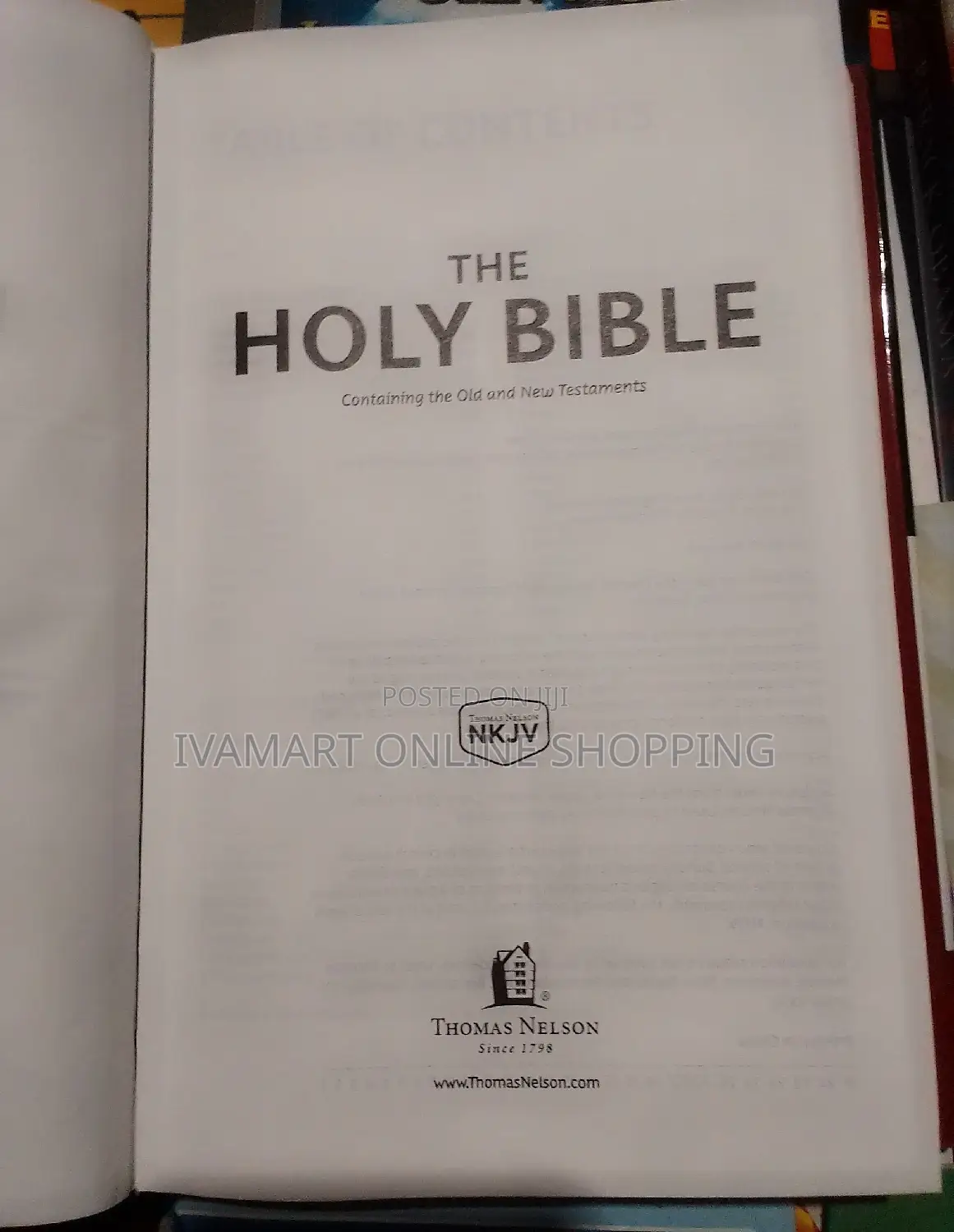 Holy Bible NKJV Thomas Nelson - Hard Cover, Red Letters
