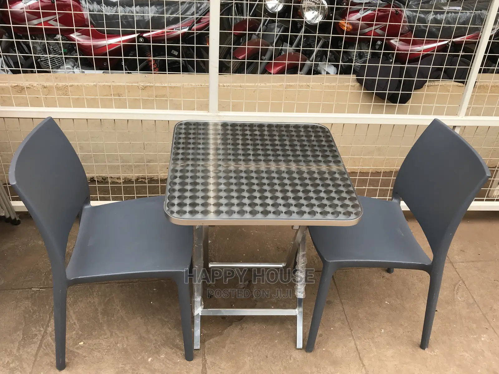 Set of Table and 2 Plastic Chairs