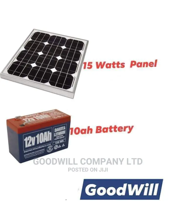 15W Solar System Half Kit Panel Battery). in Central Division Solar