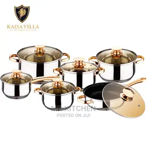 0kaisa Villa Non Stick Cookware Set Stainless Cooking Pot