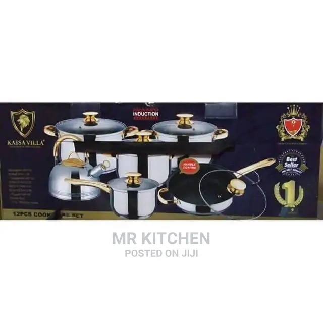 0kaisa Villa Non Stick Cookware Set Stainless Cooking Pot
