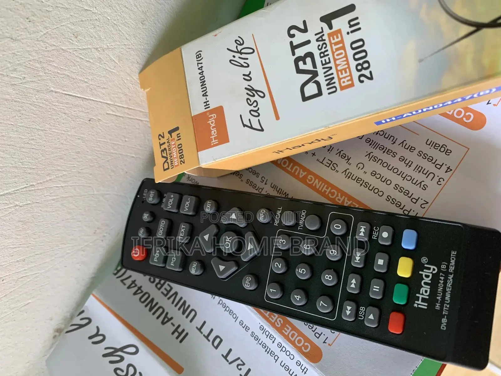 DVB T2 UNIVERSAL DECORDER REMOTE 2800 in 1 Free to Air