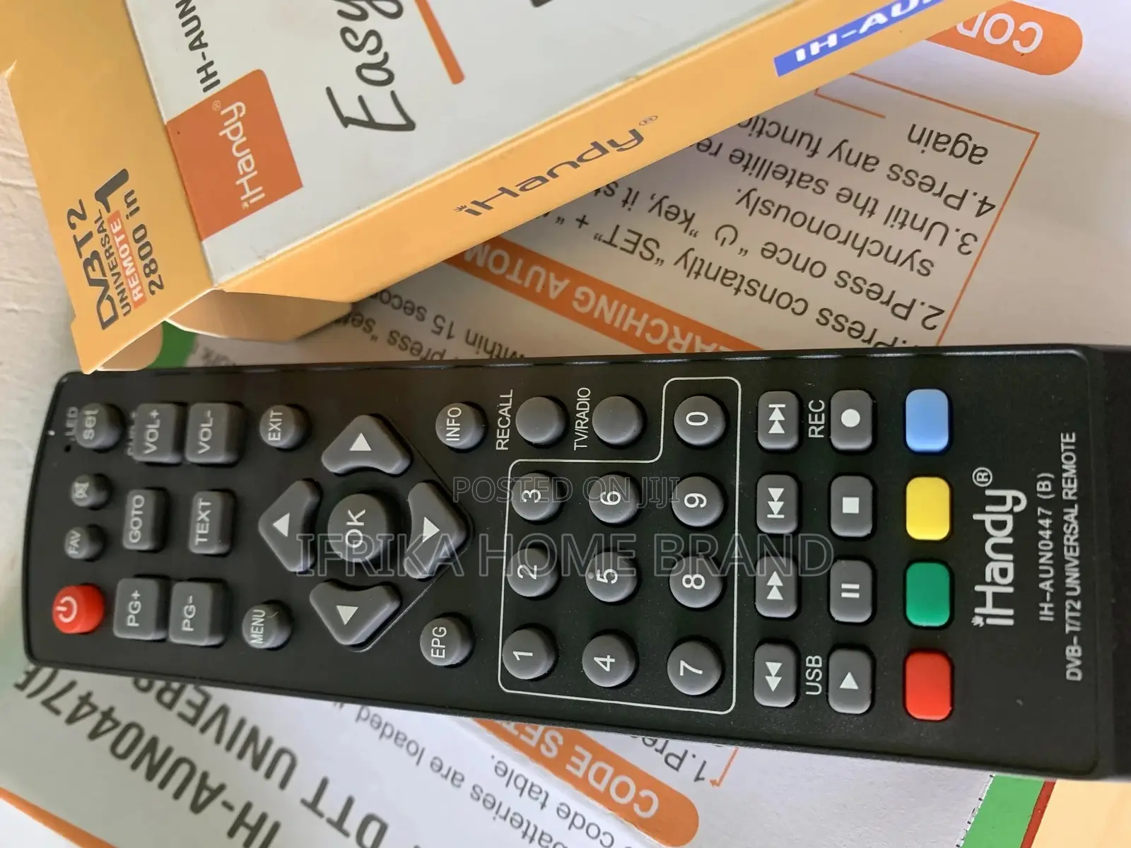 DVB T2 UNIVERSAL DECORDER REMOTE 2800 in 1 Free to Air