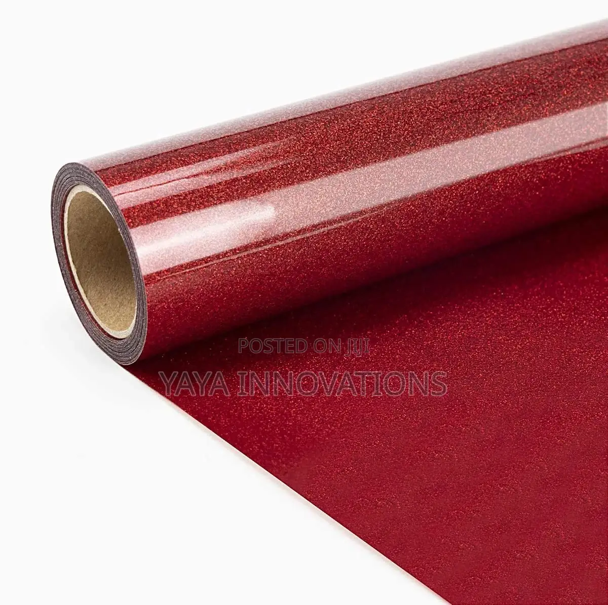 Vinyl PU Glitters Red