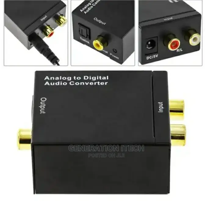 Analogue to Digital Audio Converter- Banana to Optical