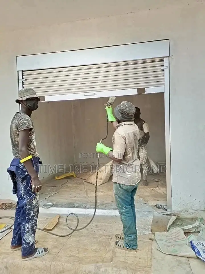 Roller Shutters Spray Painting.