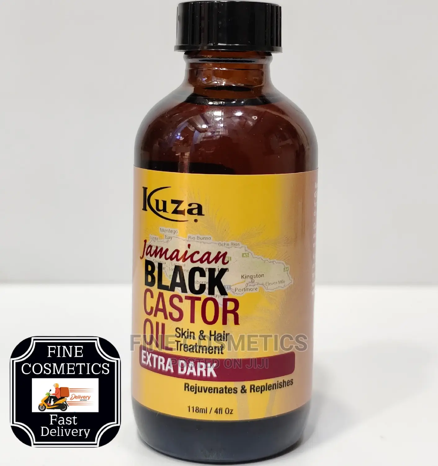 Kuza EXTRA DARK Jamaican Black Castor Oil for Hair Skin