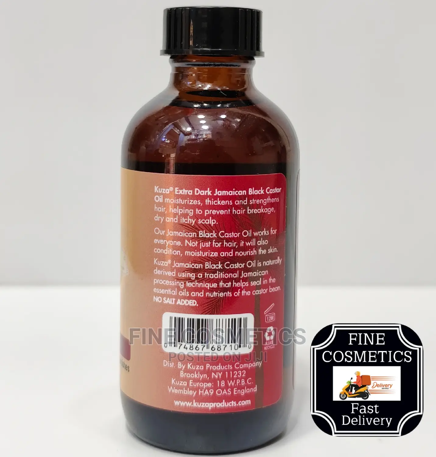 Kuza EXTRA DARK Jamaican Black Castor Oil for Hair Skin