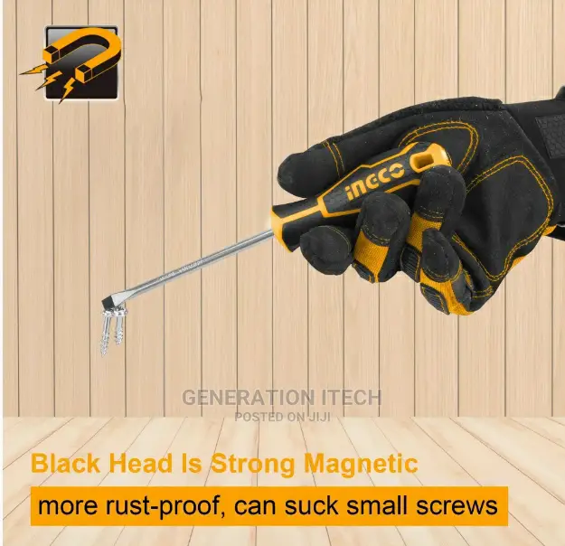 6pcs Ingco Industrial Premium Pro-Grade Screwdriver Set
