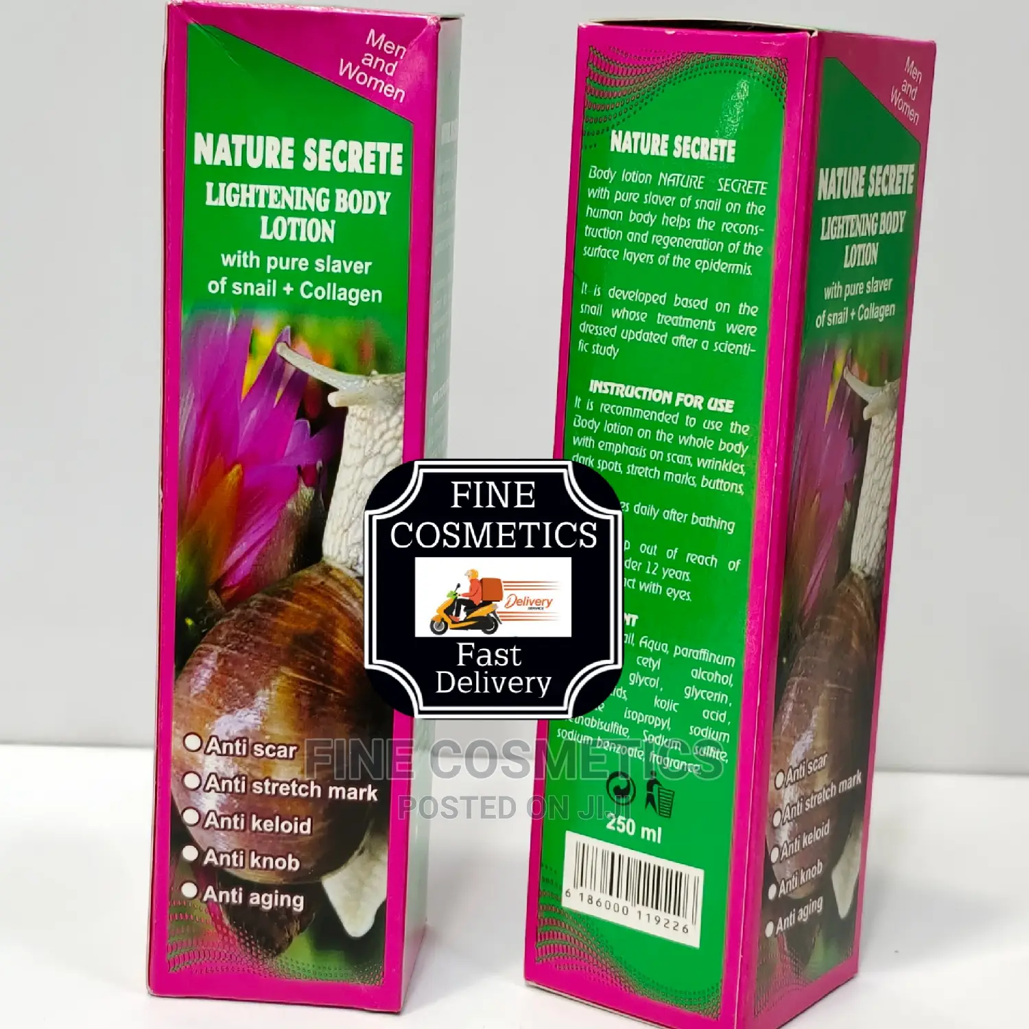 Nature Secret Lightening Body Lotion With Snail Oil+Collagen