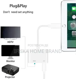 Lightning iPhone Pin to Hdmi Cable for iPhone 7+,6 Plug and Play