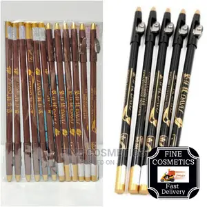 12pcs Davis Eye Lipliner Super Stay Waterproof Eye Pencils