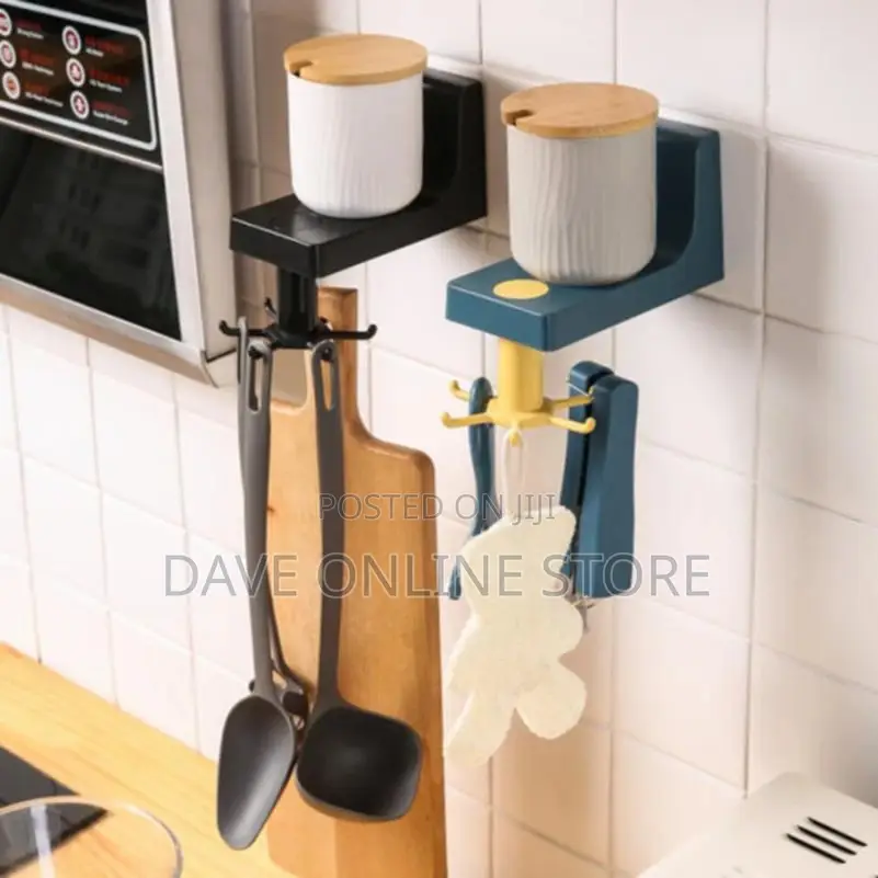 Household Wall Hanging Rotating Hook Rack KITCHEN HANGER