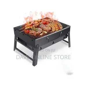 Bbq Foldable Barbeque Rack-Black