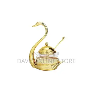 Swan Sugar Bowl /Salt Glass Jar