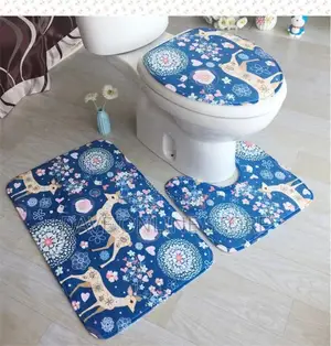 Three Pieces of Bathroom Toilet Mat S,Bathtub Mats
