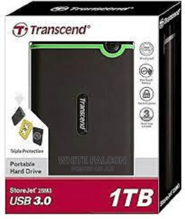 1 Tb Transcend Storejet External Hard Drive