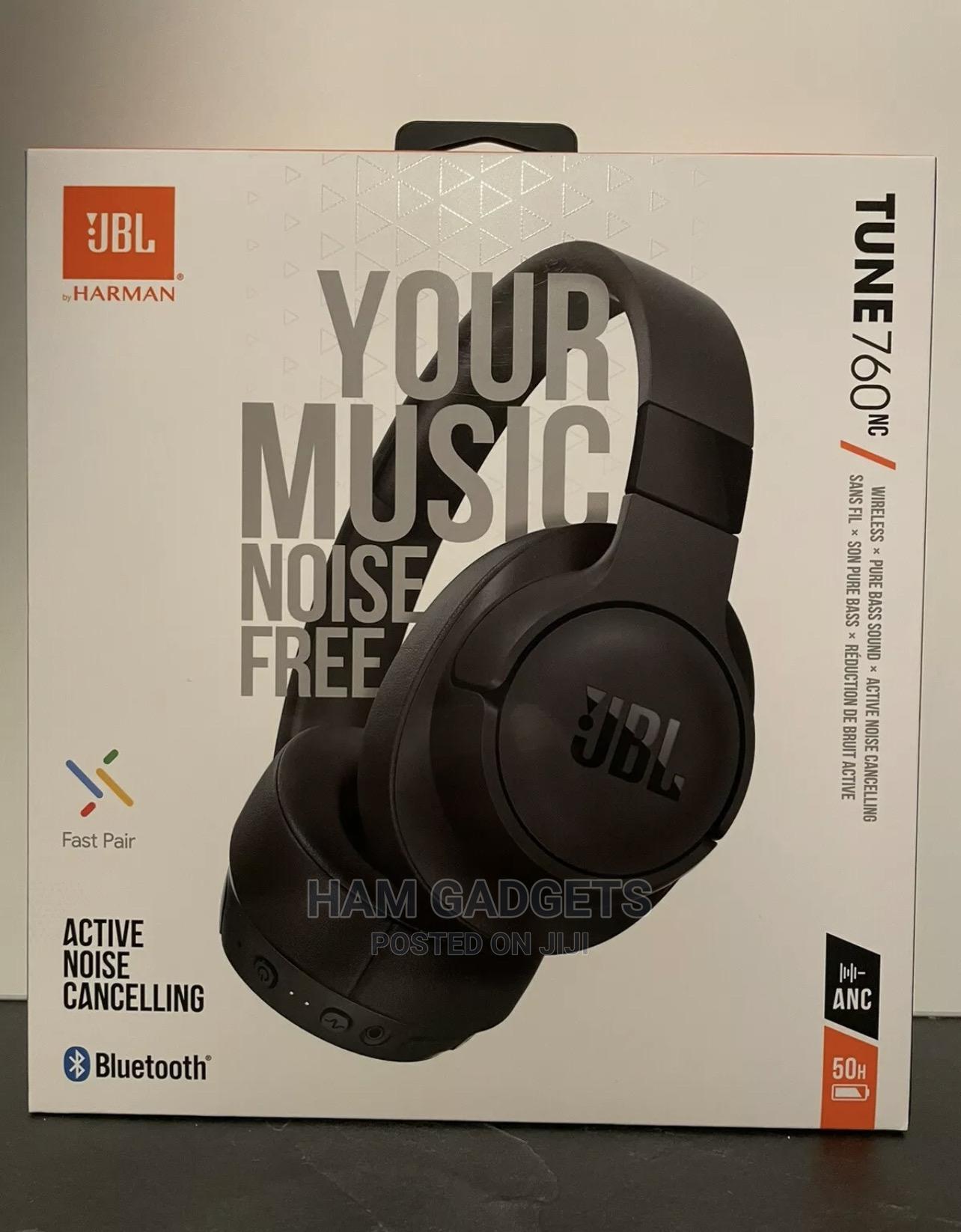 JBL Tune 760NC Wireless Bluetooth Headphones - Black - in Central ...