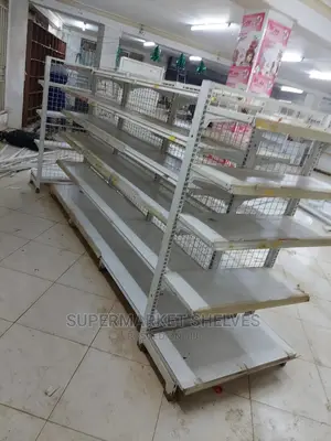Supermarket Shelves Double and Singles on Sale