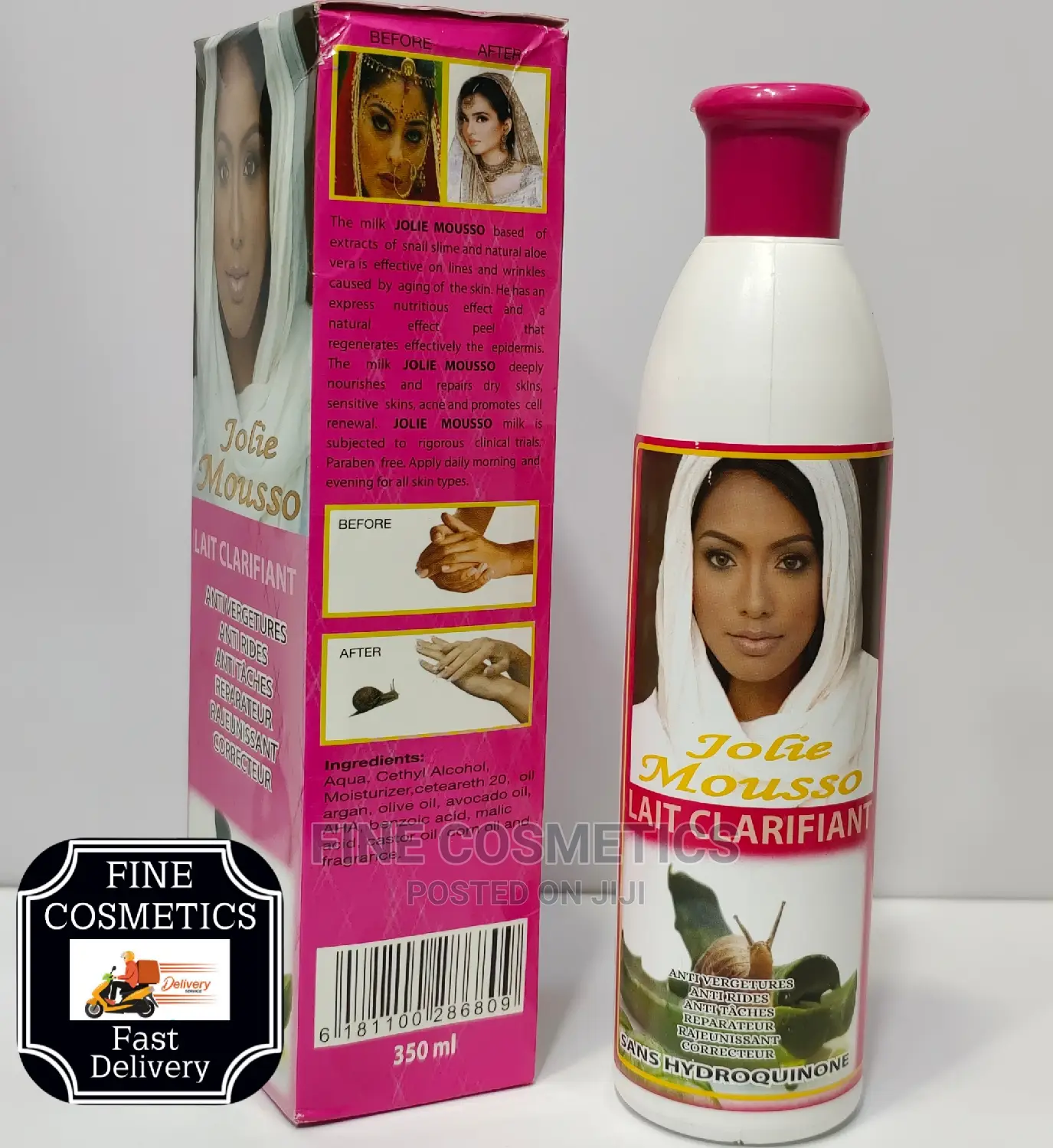 Jolie Mousso Beauty Clarifying Body Milk Lotion 350ml