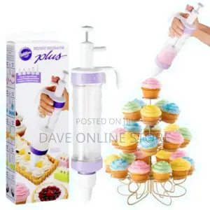 Dessert Decorator With Cake Icing Tool Set – White