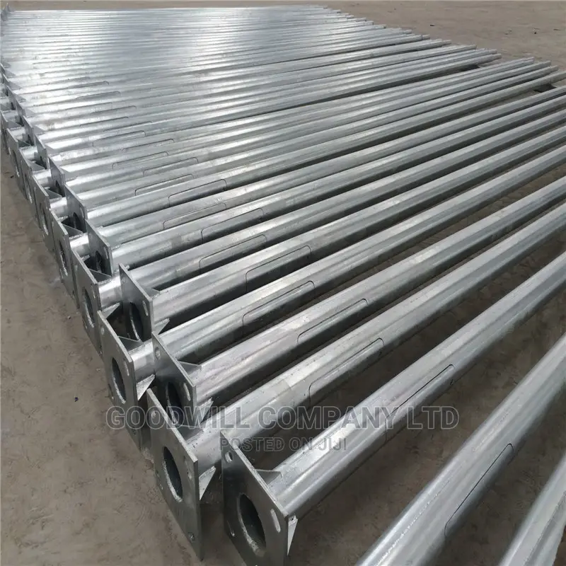Galvanized Solar Street Light Poles