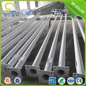 Galvanized Solar Street Light Poles
