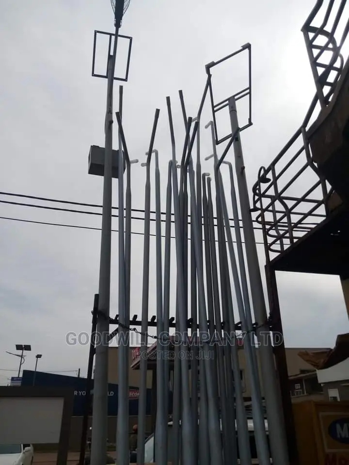 Solar Street/Security Poles