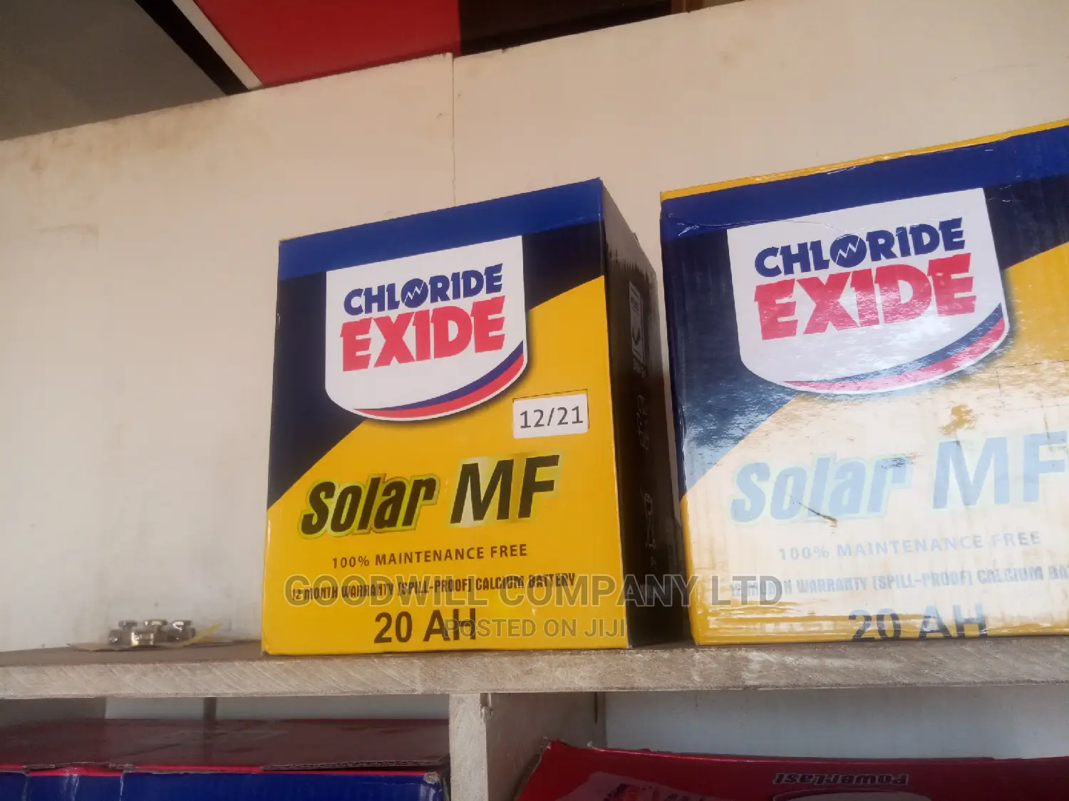 20ah MF Chloride Exide Solar Battery