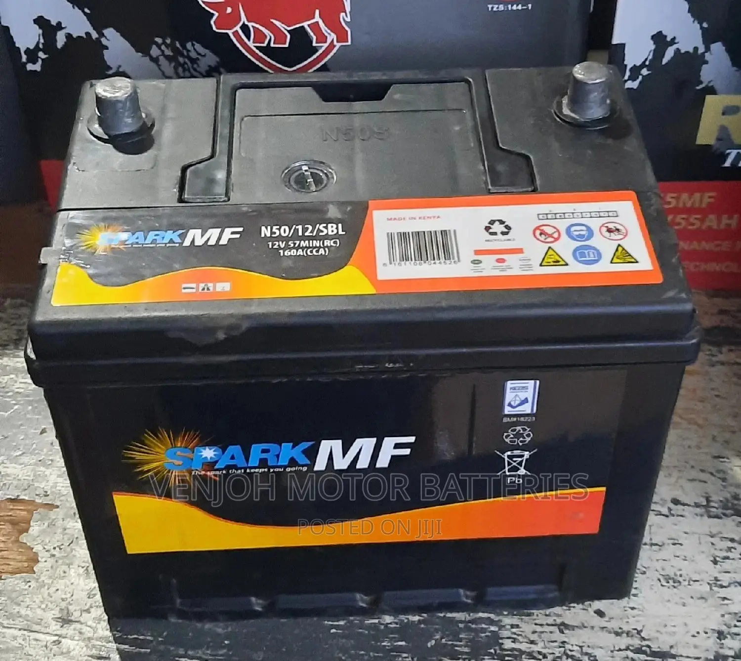 N50 -50 AH Spark Maintenance Free Car Battery