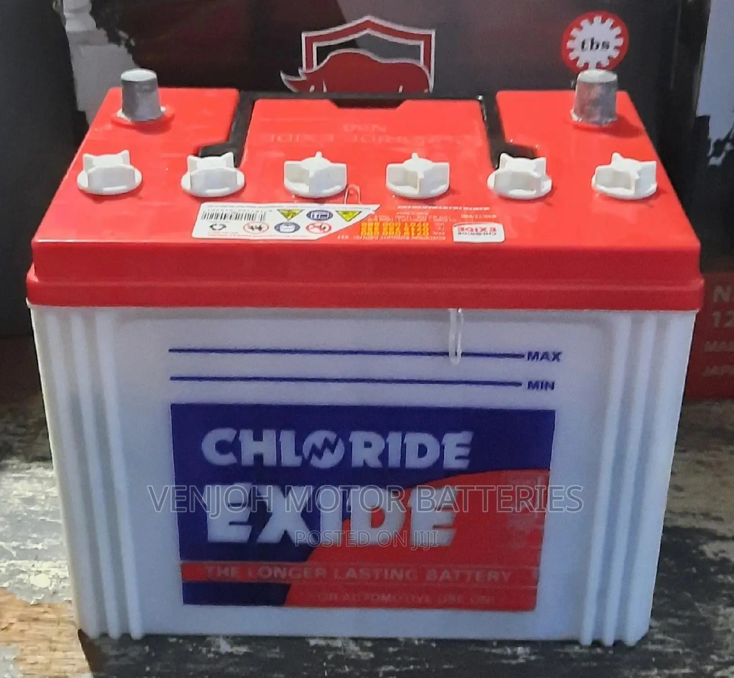 N50 SRR/L -50 AH Chloride Exide Car Battery