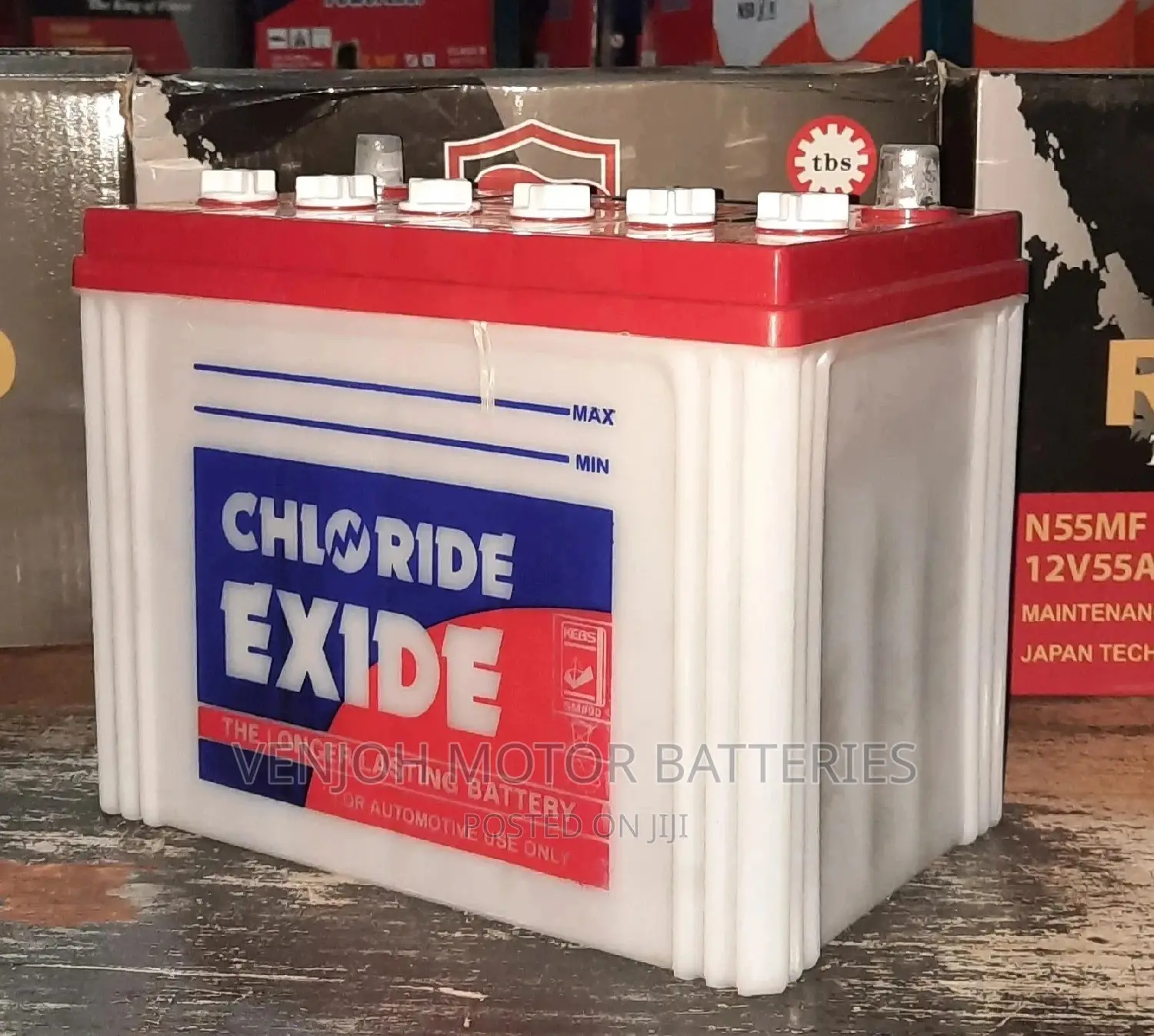 N50 SRR/L -50 AH Chloride Exide Car Battery
