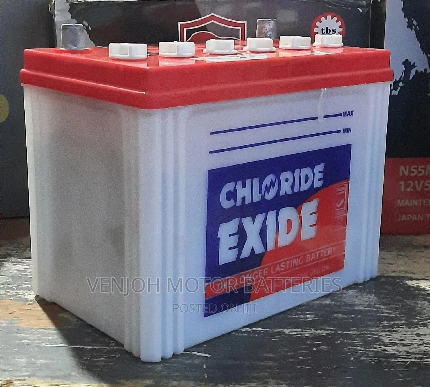 N50 SRR/L -50 AH Chloride Exide Car Battery