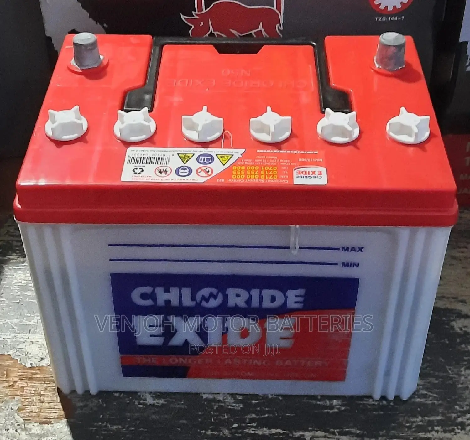 N50 SRR/L -50 AH Chloride Exide Car Battery